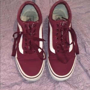 maroon vans